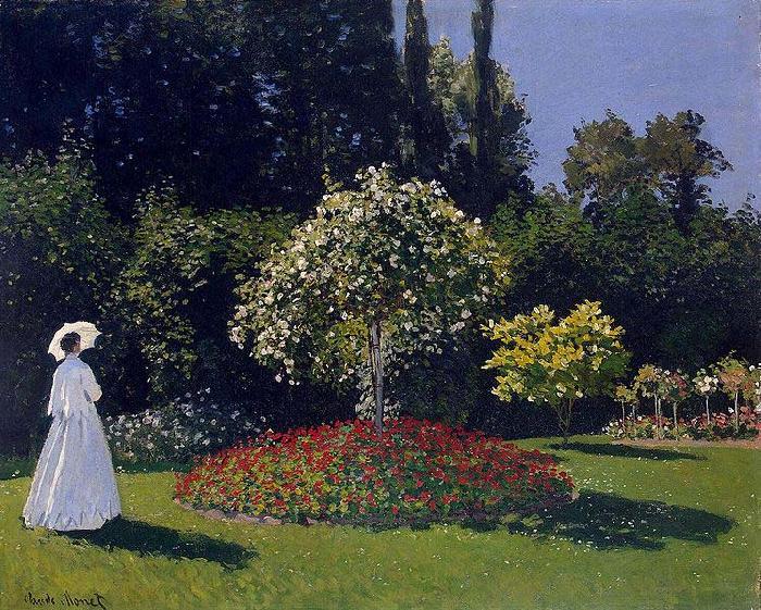 Claude Monet Woman in a Garden France oil painting art